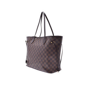 Louis Vuitton Leather Bag Brown Damier Neverfull Tote